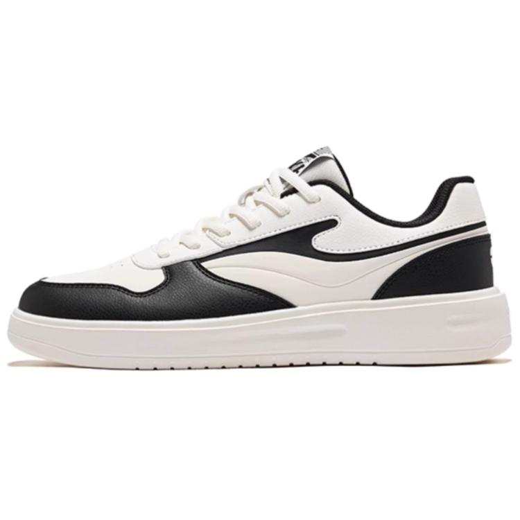 Erke Non slip Lightweight Low top Skateboard Shoes Men's Black White