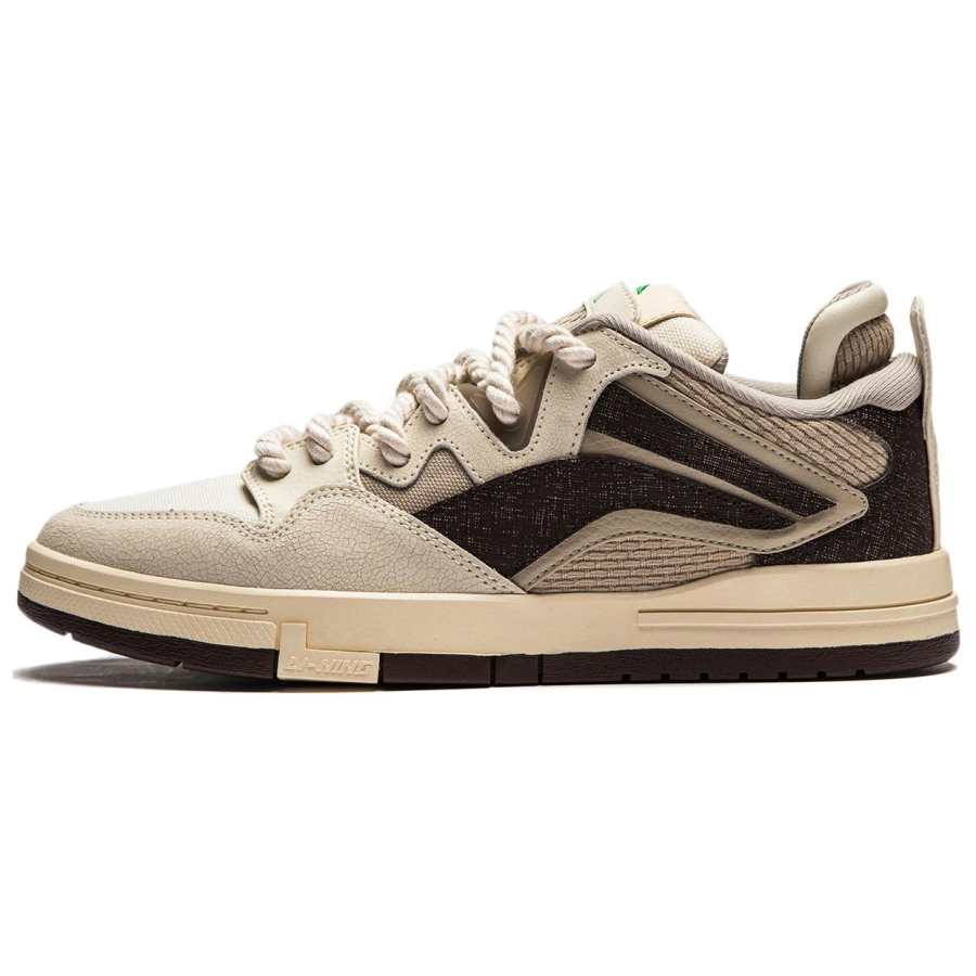 Li-Ning Li Ning Slip Resistant Abrasion Resistant Low top Skateboard Shoes Women's Tan