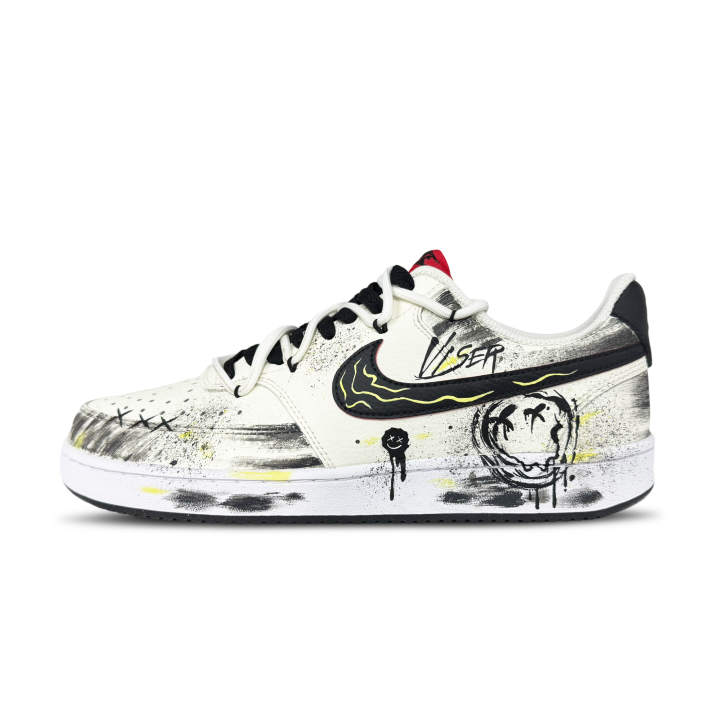 Nike Nike Court Vision 1 Sky Coverage Low top Skateboard Shoes Men's Black