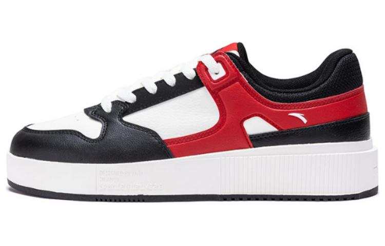 Anta Slip Resistant Cushioning Slip Resistant Cushioning Low top Skateboard Shoes Men's Black Red
