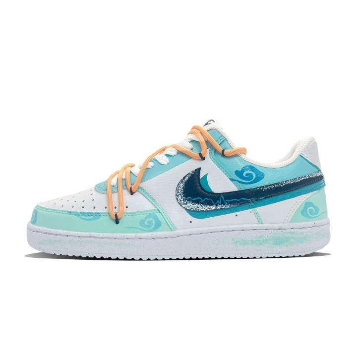 Nike Nike Court Vision 1 Clear Waves And Auspicious Steps Slip Resistant Abrasion Resistant Low top Skateboard Shoes Men's
