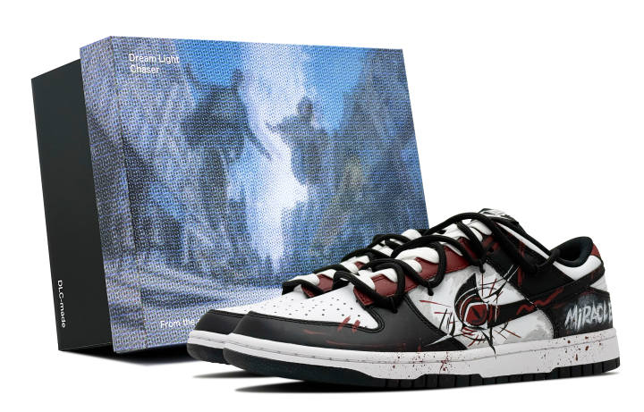 Nike Nike Dunk Leather Abrasion Resistant Abrasion Resistant Low top Skateboard Shoes Unisex Black