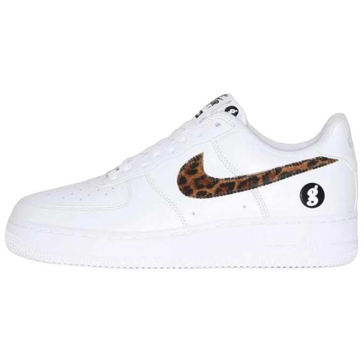 Nike Nike x Supreme X GOODENOUGH Air Force 1 Abrasion Resistant Low top Skateboard Shoes Unisex White