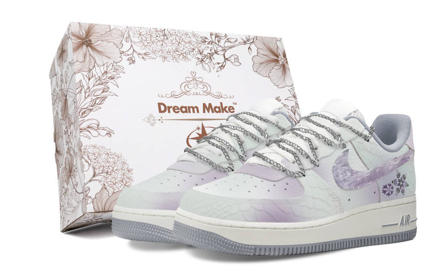 Nike Nike Air Force 1 Yingxue White Box Slip Resistant Cushioning Abrasion Resistant Low top Skateboard Shoes Women's