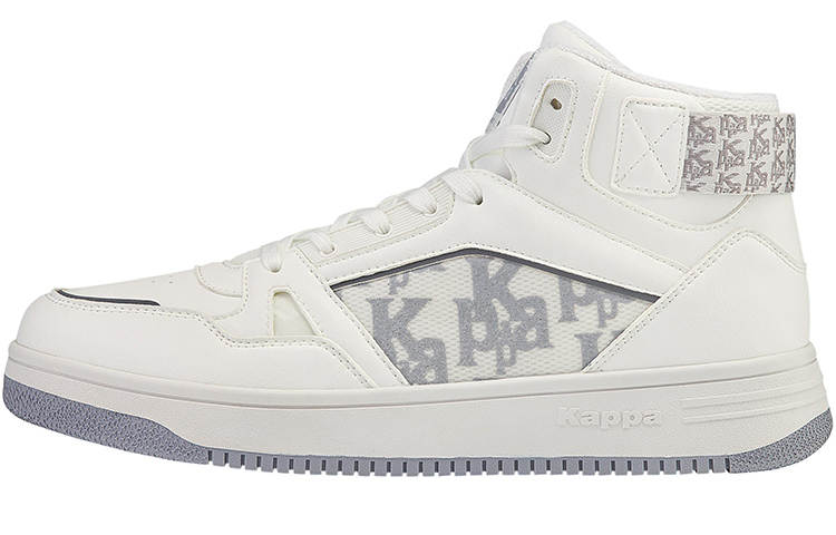 Kappa High top Skateboard Shoes Unisex Korean White