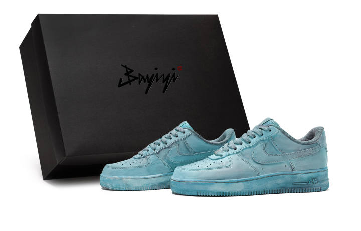 Nike Nike Air Force 1 811 Manufacturing, Spring Dawn Blue, Special Shoe Box Low top Skateboard Shoes Unisex Blue
