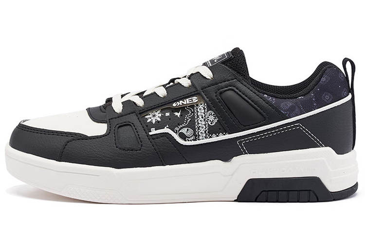 361° Slip Resistant, Abrasion Resistant, Lightweight Low top Skateboard Shoes Women's Black White