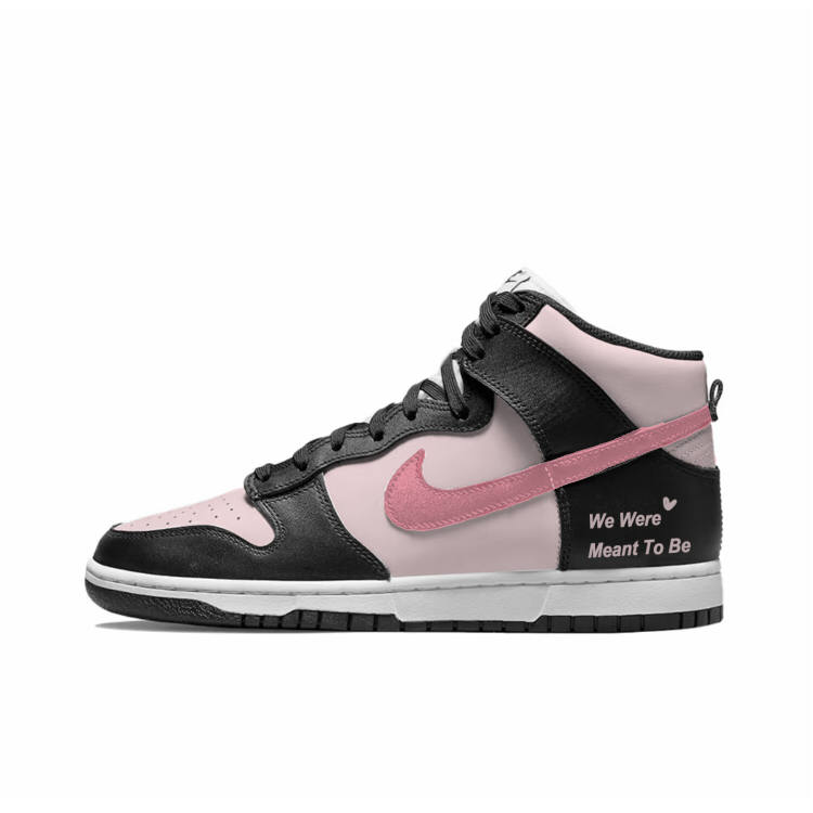 Nike Nike Dunk Slip Resistant Slip Resistant High top Skateboard Shoes Men's Black Pink