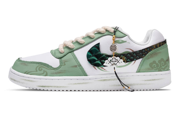 Nike Nike EBERNON Longjing Green Snake Abrasion Resistant Lightweight Low top Skateboard Shoes Men's Green