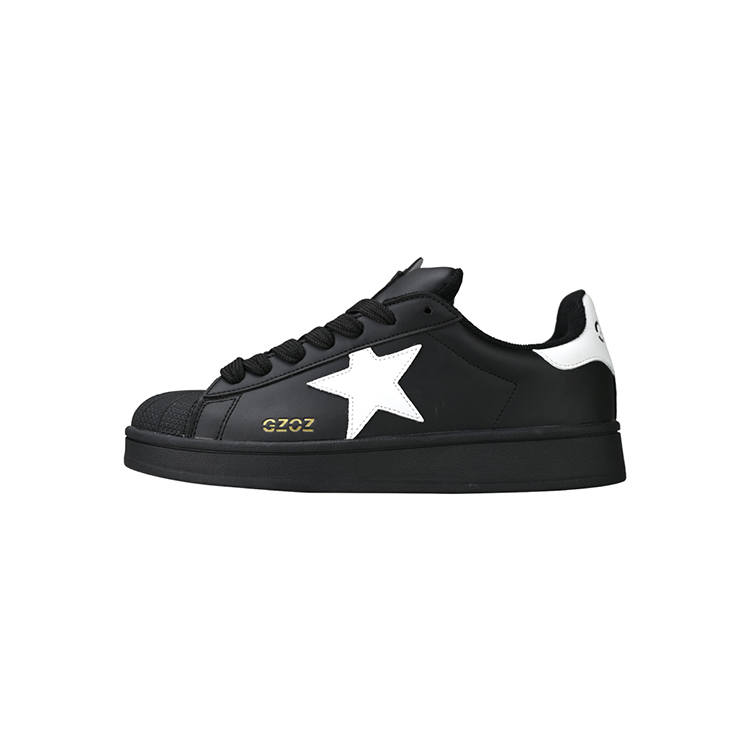 GZOZ Cushioning Abrasion Resistant Cushioning, Wear Resistant Low top Skateboard Shoes Unisex Black