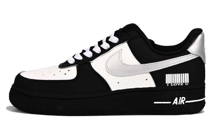 Nike Nike Air Force 1 Slip Resistant Slip Resistant Low top Skateboard Shoes Women's Black White