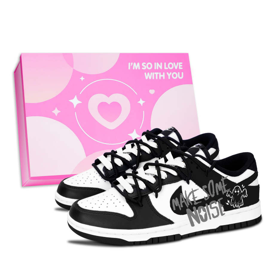 Nike Nike Dunk Black White, Ling Sheng Qu Dong Abrasion Resistant Abrasion Resistant Low top Skateboard Shoes Unisex