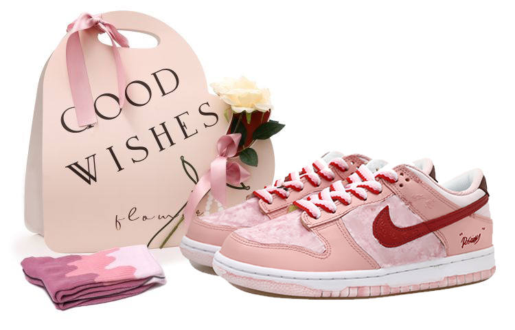 Nike Nike Dunk OKHR Low top Skateboard Shoes Women's Pink White