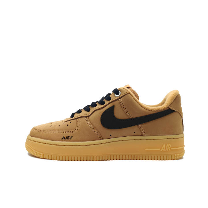 Nike Nike Air Force 1 Slip Resistant Abrasion Resistant Low top Skateboard Shoes Unisex Black Brown