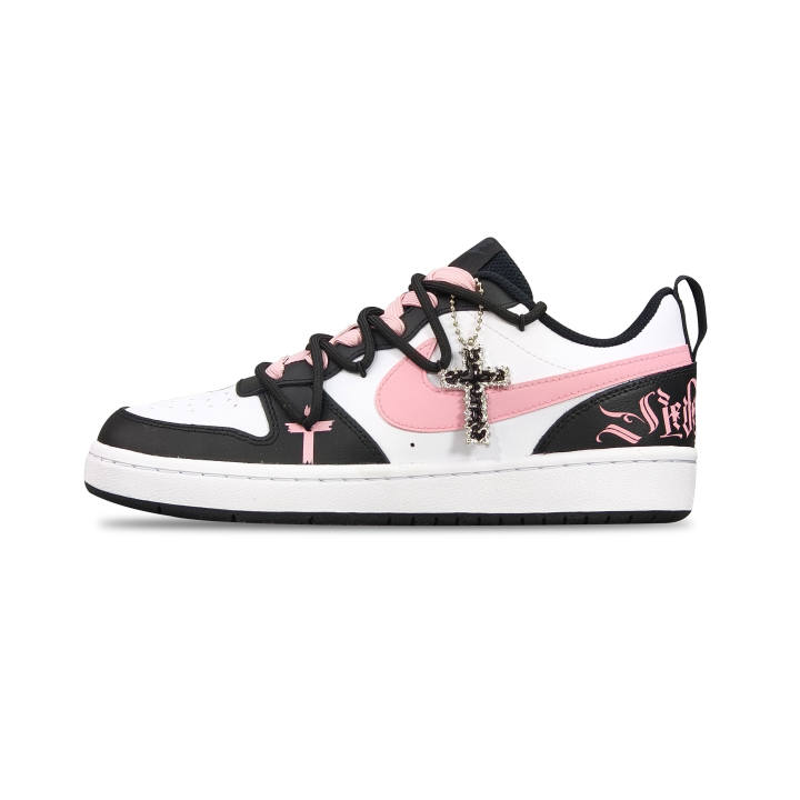 Nike Nike Court Borough Low top Skateboard Shoes Women's Black Pink