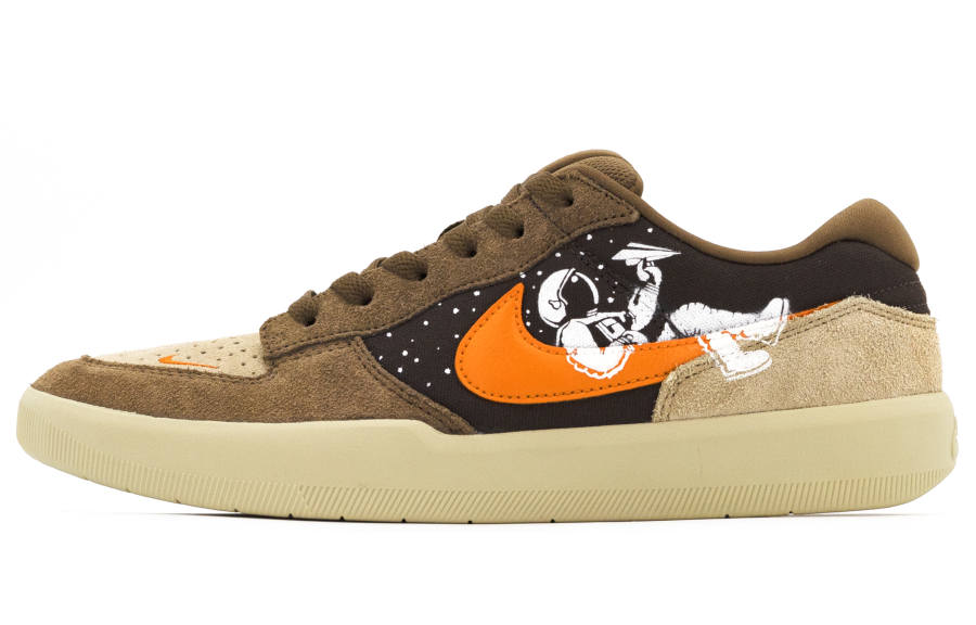 Nike Nike SB Force 58 Abrasion Resistant Abrasion Resistant Low top Skateboard Shoes Unisex Brown