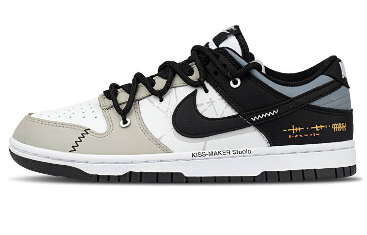 Nike Nike Dunk Coverage Cushioning Low top Skateboard Shoes Unisex Black