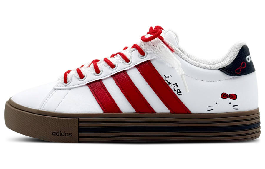 Adidas Adidas Daily 4.0 Dreamy Sweetheart Waterproof Low top Skateboard Shoes Unisex Red White