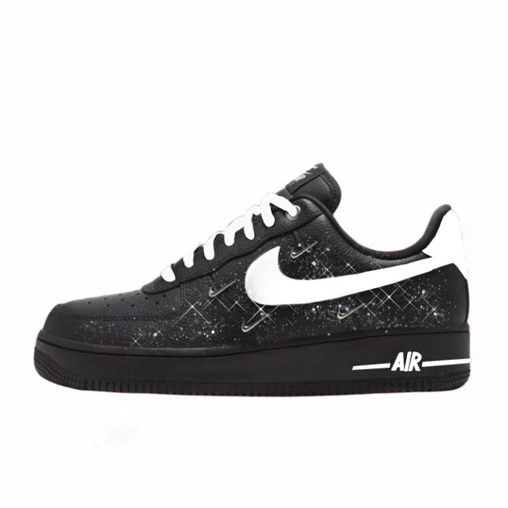 Nike Nike Air Force 1 Abrasion Resistant Low top Skateboard Shoes Women's Black White
