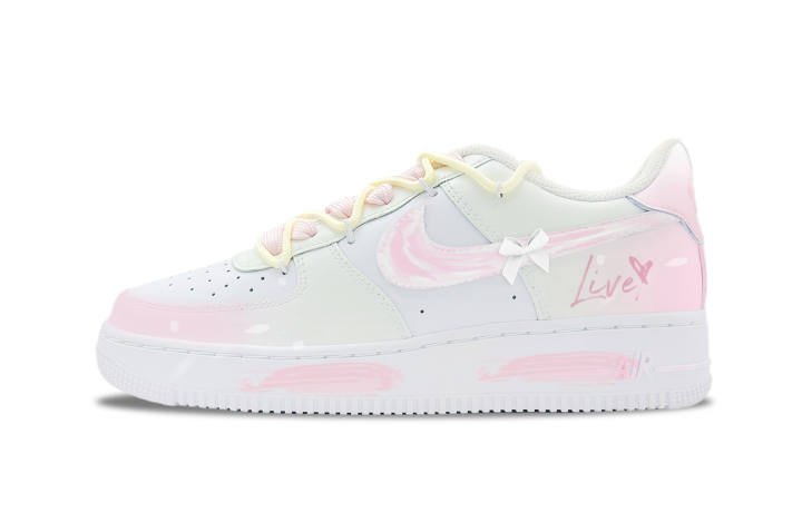 Nike Nike Air Force 1 Mystic Realm Girlish Abrasion Resistant Low top Skateboard Shoes Unisex Pink