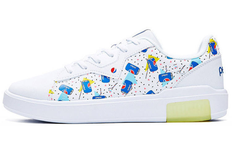 361° Pepsi x 361° Slip Resistant, Abrasion Resistant, Lightweight Low top Skateboard Shoes Women's White Blue