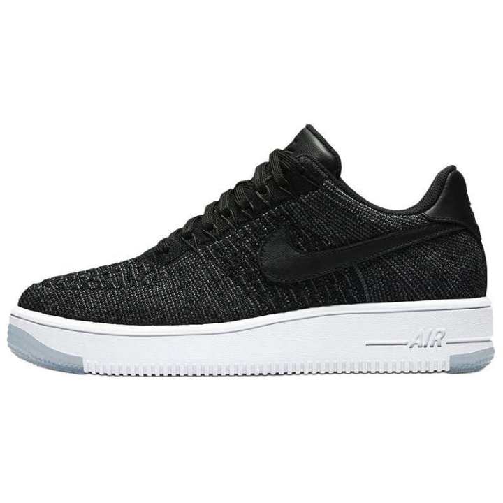 Nike Nike Air Force 1 Slip Resistant Abrasion Resistant Low top Skateboard Shoes Women's Black White