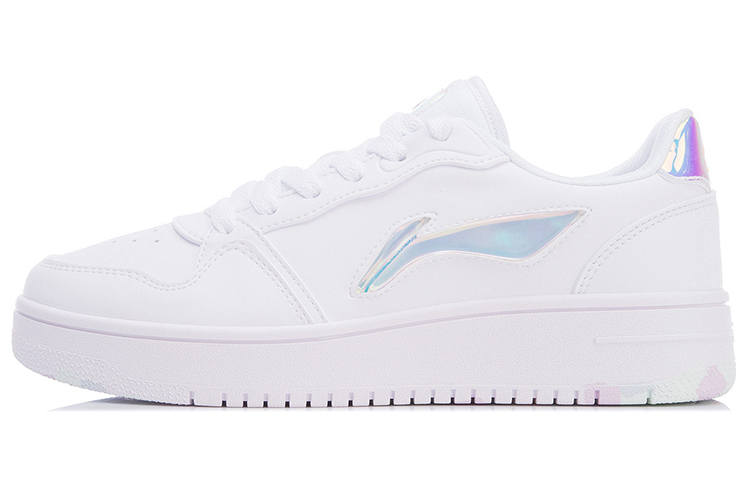Li-Ning Li Ning Slip Resistant Lightweight Balance Abrasion Resistant Low top Skateboard Shoes Women's White