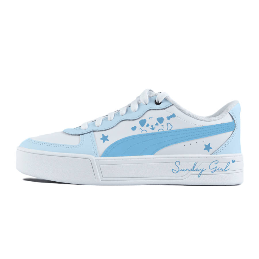 PUMA Skye Abrasion Resistant Balance Low top Skateboard Shoes Women's Blue