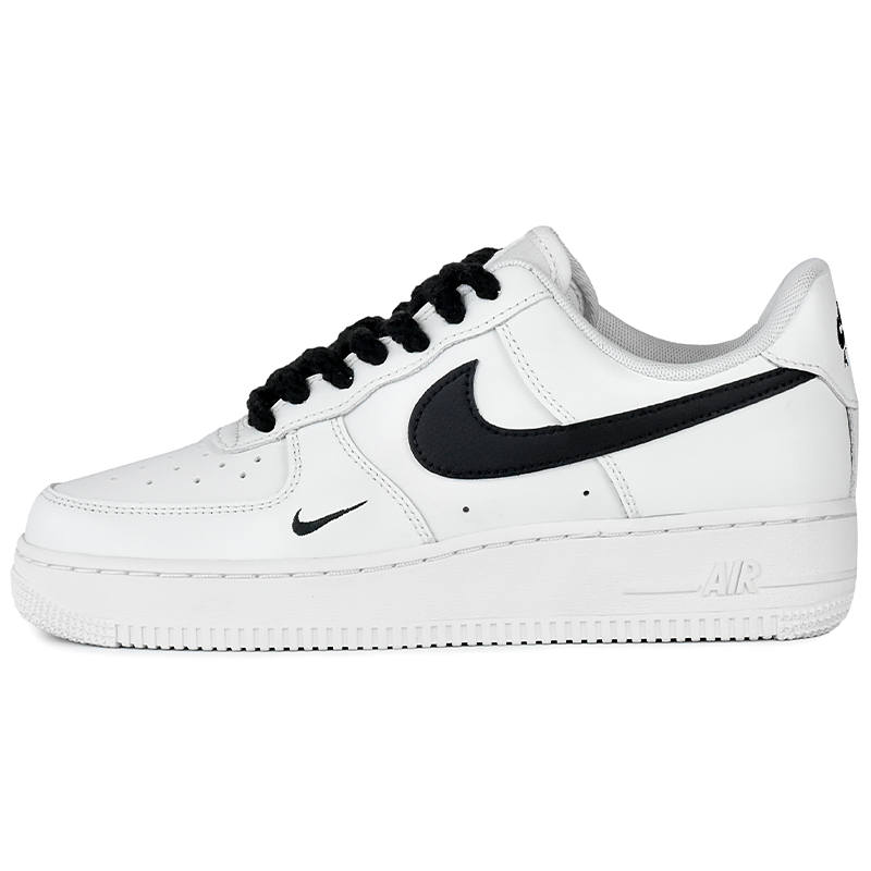 Nike Nike Air Force 1 Abrasion Resistant Low top Skateboard Shoes Unisex Black White