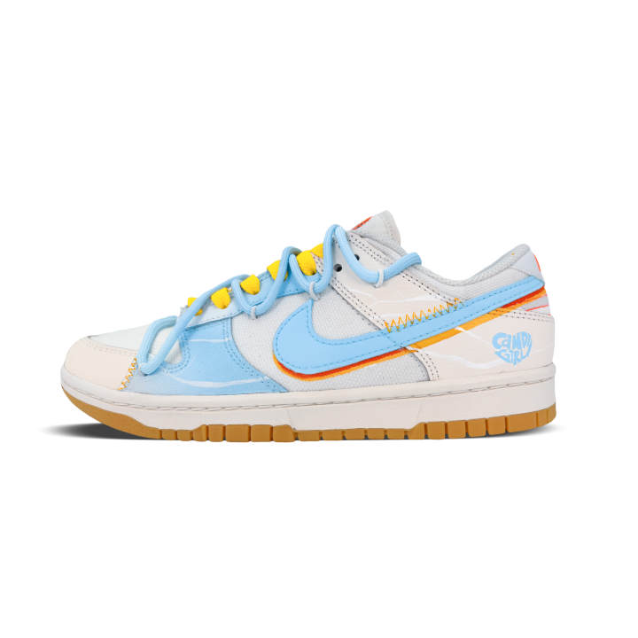 Nike Nike Dunk Slip Resistant Cushioning Abrasion Resistant Low top Skateboard Shoes Unisex Blue