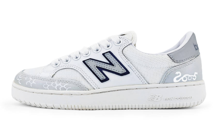 New Balance New Balance NB Pro Court Slip Resistant Lightweight Non slip Lightweight Low top Skateboard Shoes Unisex Silver White
