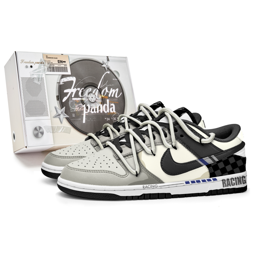 Nike Nike Dunk Slip Resistant Abrasion Resistant Low top Skateboard Shoes Unisex Black White