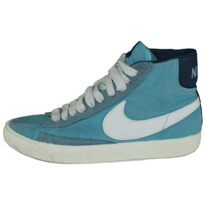 Nike Nike Blazer High Slip Resistant Abrasion Resistant Mid top Skateboard Shoes Men's Blue