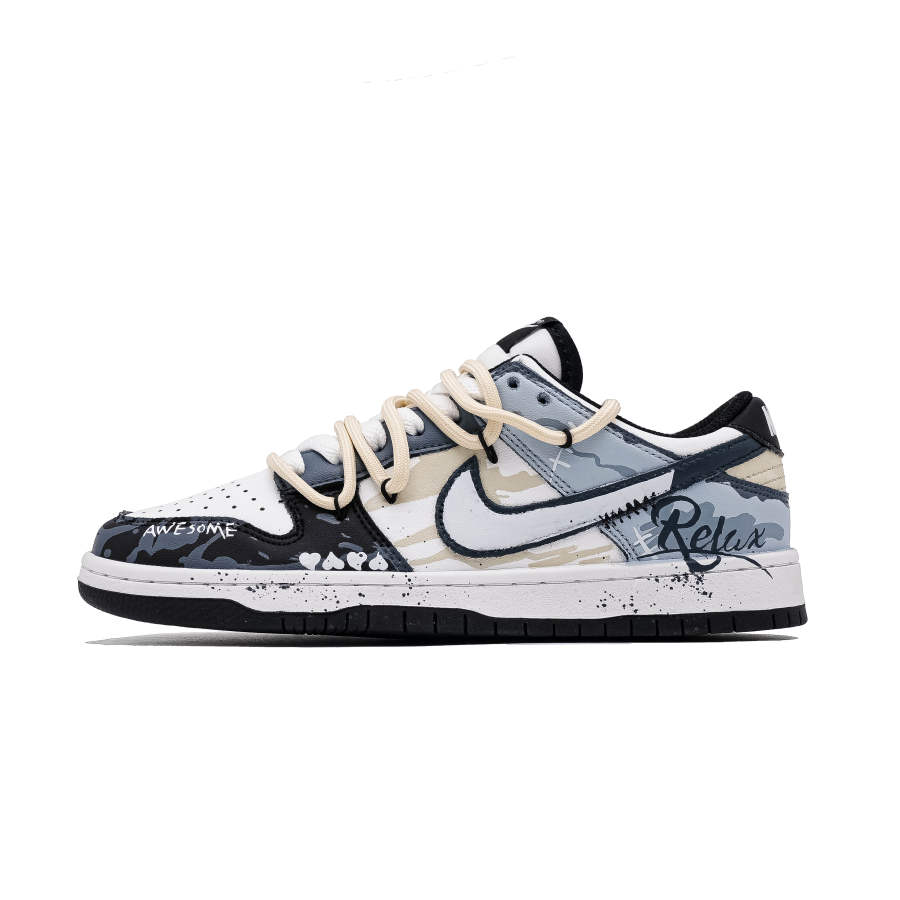 Nike Nike Dunk Spiritual Wanderings Synthetic Leather Cushioning, Wear Resistant Low top Skateboard Shoes Unisex