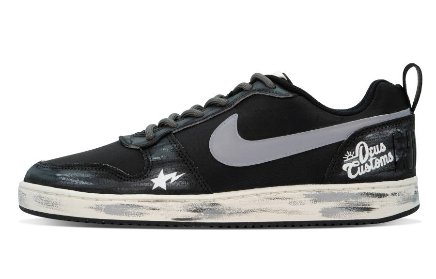 Nike Nike Court Borough DEER New Era Abrasion Resistant Abrasion Resistant Low top Skateboard Shoes Men's Black Gray
