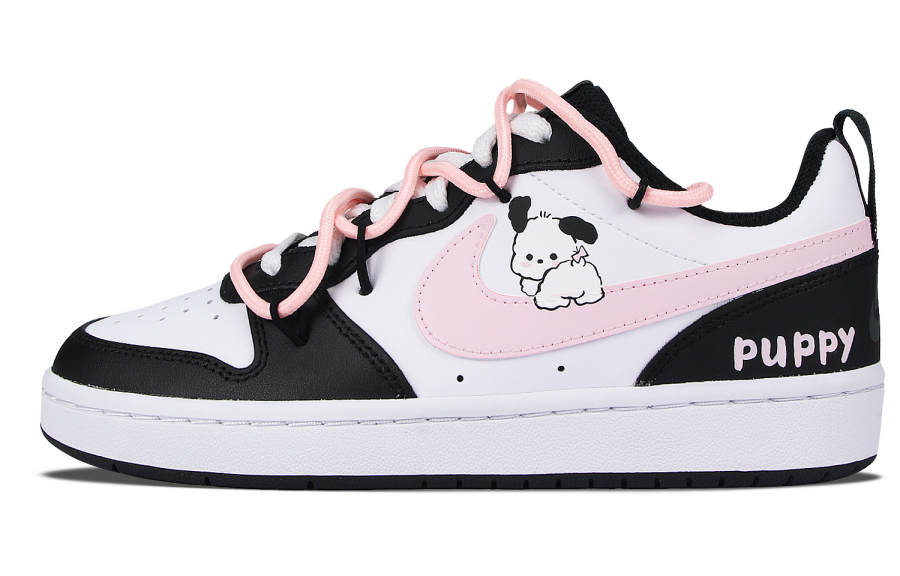 Nike Nike Court Borough Maltese Slip Resistant Lightweight Non slip Lightweight Low top Skateboard Shoes Women's Black White