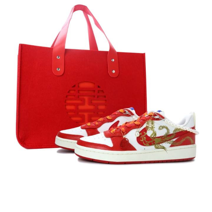 Nike Nike Court Borough Skateboard Shoes Women's Low Top Gold/Red/White