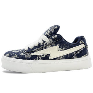 ITGI Breathable Moisture Wicking Low top Skateboard Shoes Unisex Navy Blue