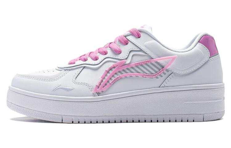 Li-Ning Li Ning Rising Phoenix Slip Resistant Slip Resistant Low top Skateboard Shoes Women's White Pink