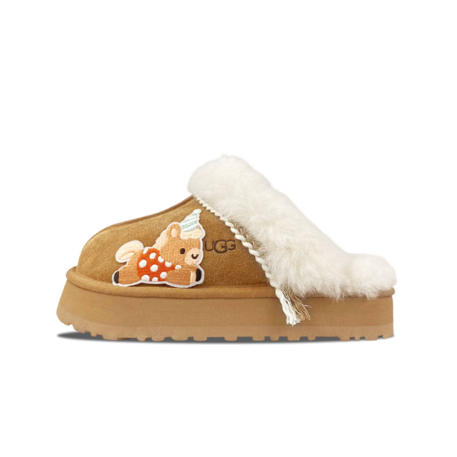 UGG Slip Resistant Closed Toe Slippers Women's Chestnut Brown