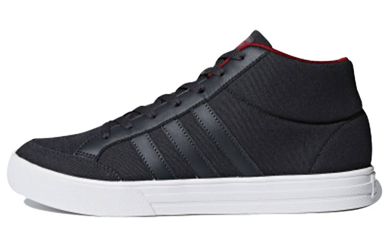 Adidas Neo Vs Set Mid top Skateboard Shoes Men's Carbon Black
