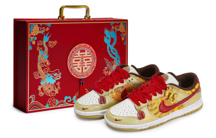 Nike Nike Dunk 811 Manufacturing, Dragon And Phoenix Auspicious, Gift Box Slip Resistant Abrasion Resistant Low top