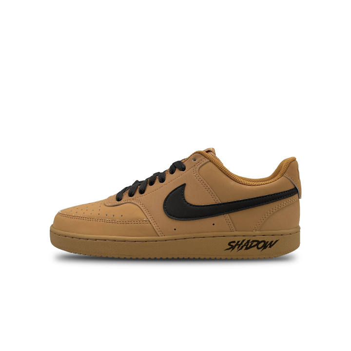 Nike Nike Court Vision 1 Dark Brown Black Ink Synthetic Leather Cushioning Abrasion Resistant Cushioning, Wear Resistant