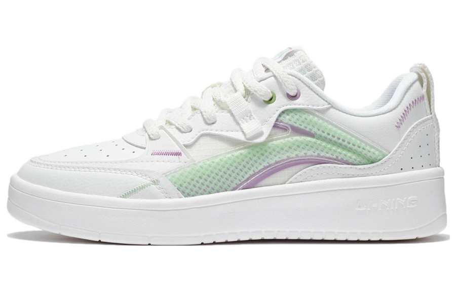 Li-Ning Li Ning Xun Star Xuan Star Textile, Synthetic Leather Cushioning, Wear Resistant Low top Skateboard Shoes Women's