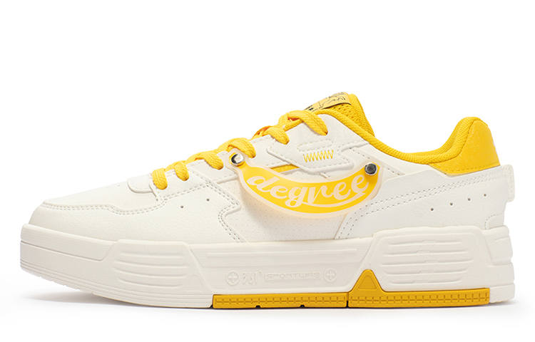 361° Bored Ape 3.0 Explorer Abrasion Resistant Slip Resistant Low top Skateboard Shoes Women's White Yellow