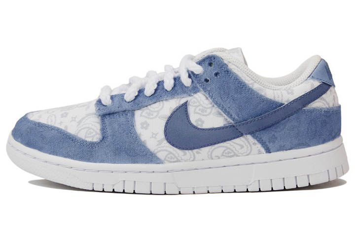 Nike Nike Dunk ESS 'White Paisley' Leather Slip Resistant, Abrasion Resistant, Lightweight