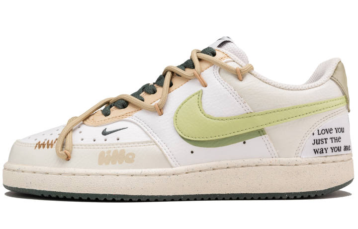 Nike Nike Abrasion Resistant Low top Skateboard Shoes Women's White Green