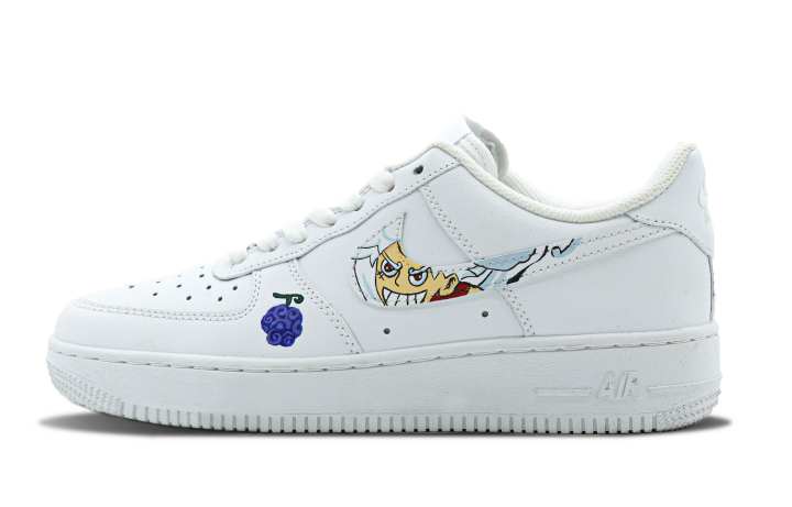 Nike Nike Air Force 1 Coverage Low top Skateboard Shoes Women's White Blue