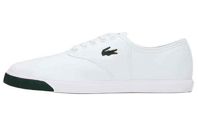 LACOSTE Fabric Low top Skateboard Shoes Men's White