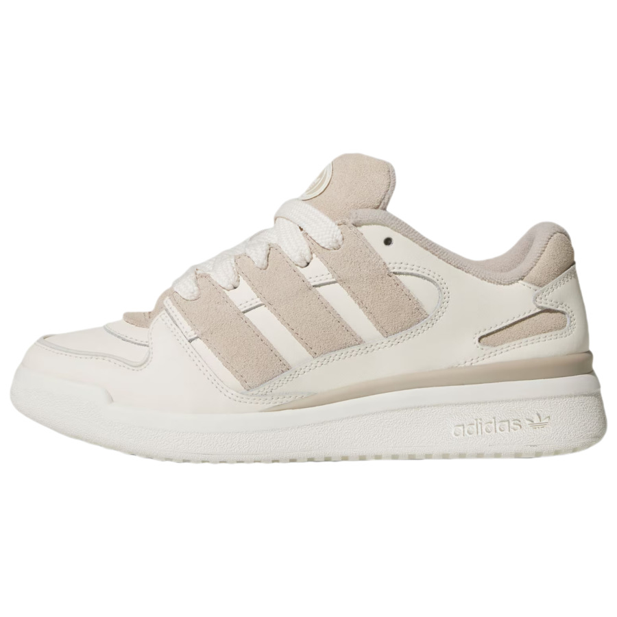 Adidas Originals FORUM 2000 Leather Abrasion Resistant Low top Skateboard Shoes Women's Jade White